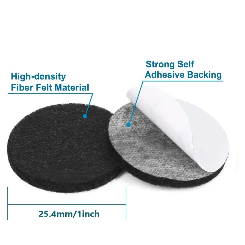 Felt Furniture Pads, 48 Pcs Self-Adhesive Round Floor Protectors