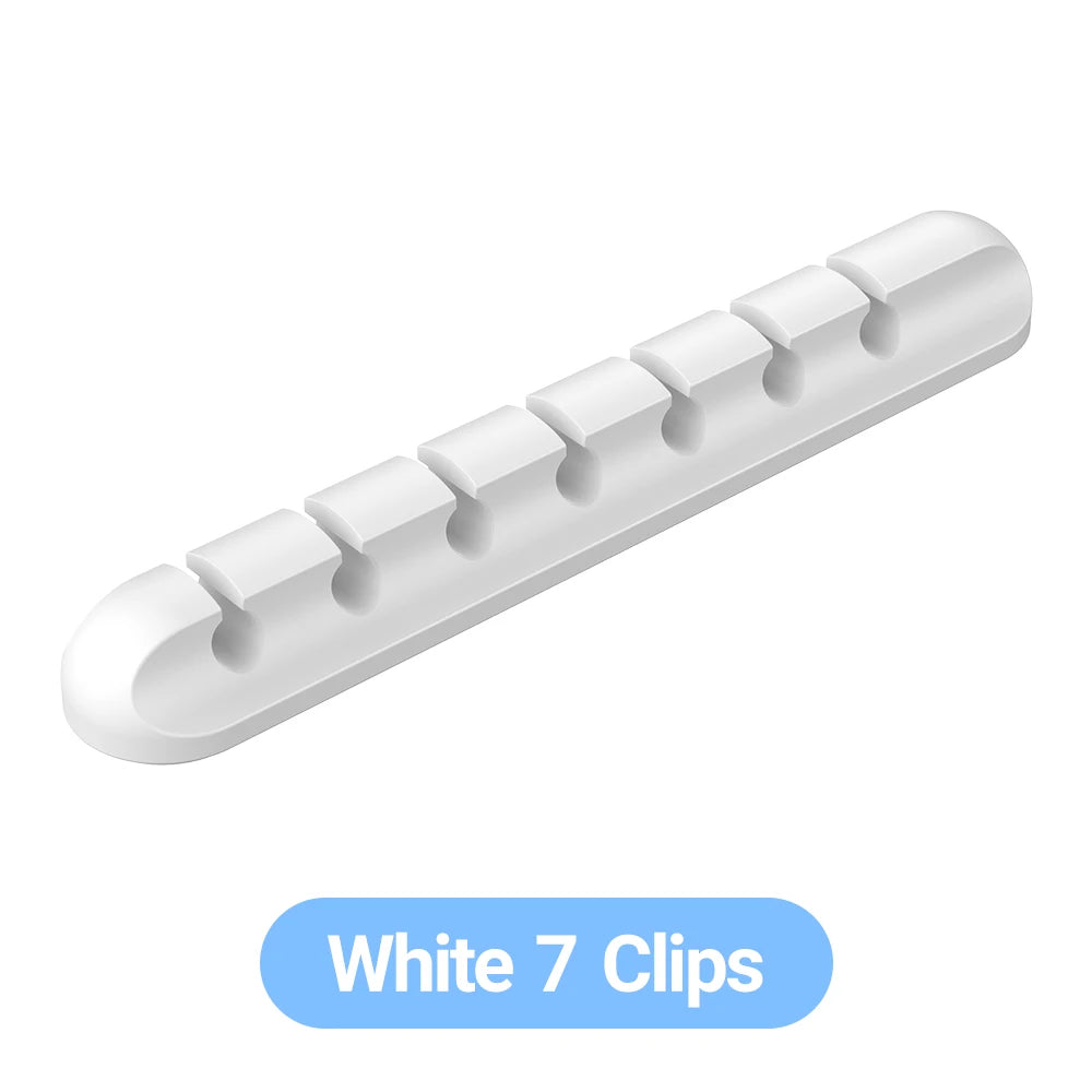 Adhesive Cable Holder Clips, Self-Stick Wire Organizer for Desk, Car & Wall