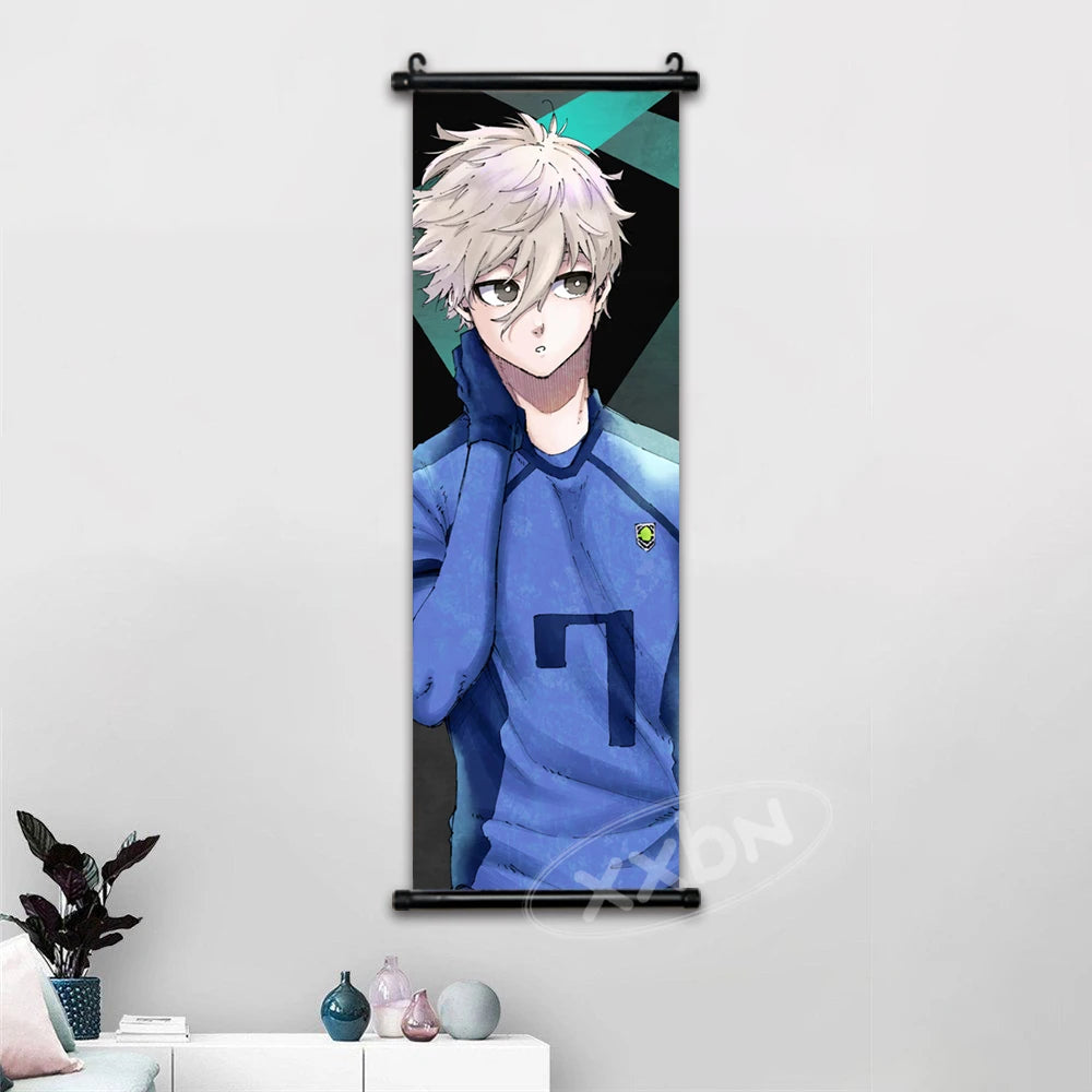 Blue Lock Anime Poster Canvas Wall Art Isagi Yoichi Chigiri Hyoma Home Decor
