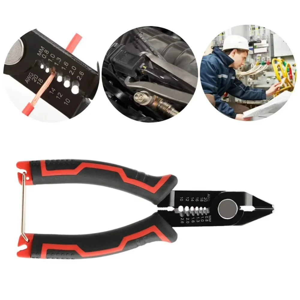 Multi-Function Wire Stripper Crimper Pliers - Automatic Cable Cutter Tool
