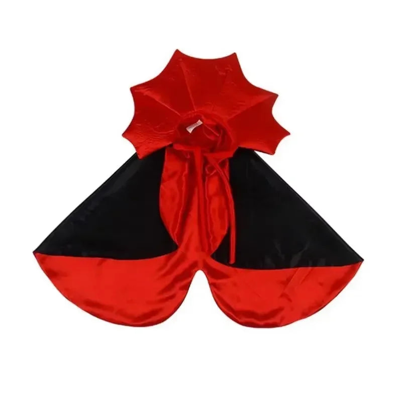 Vampire Cape Pet Costume – Halloween Cloak for Cats and Small Dogs