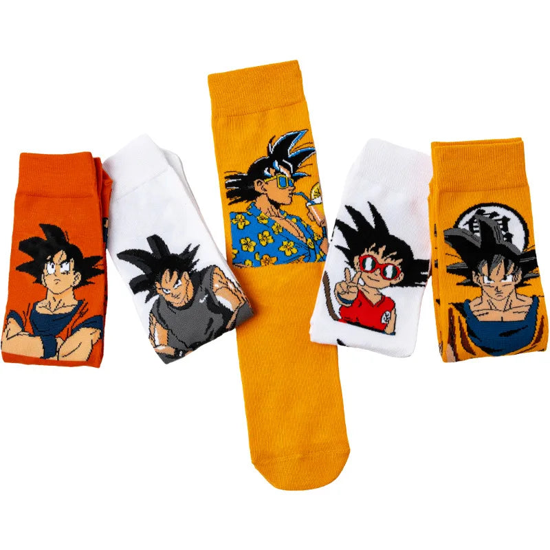 Bandai Hip Hop Anime Crew Socks – Funny Novelty Street Style Cotton Socks for Men & Women