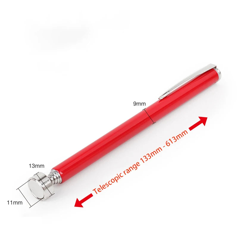 Telescoping Inspection Mirror with LED Light – 360° Swivel Mechanic Pickup Tool