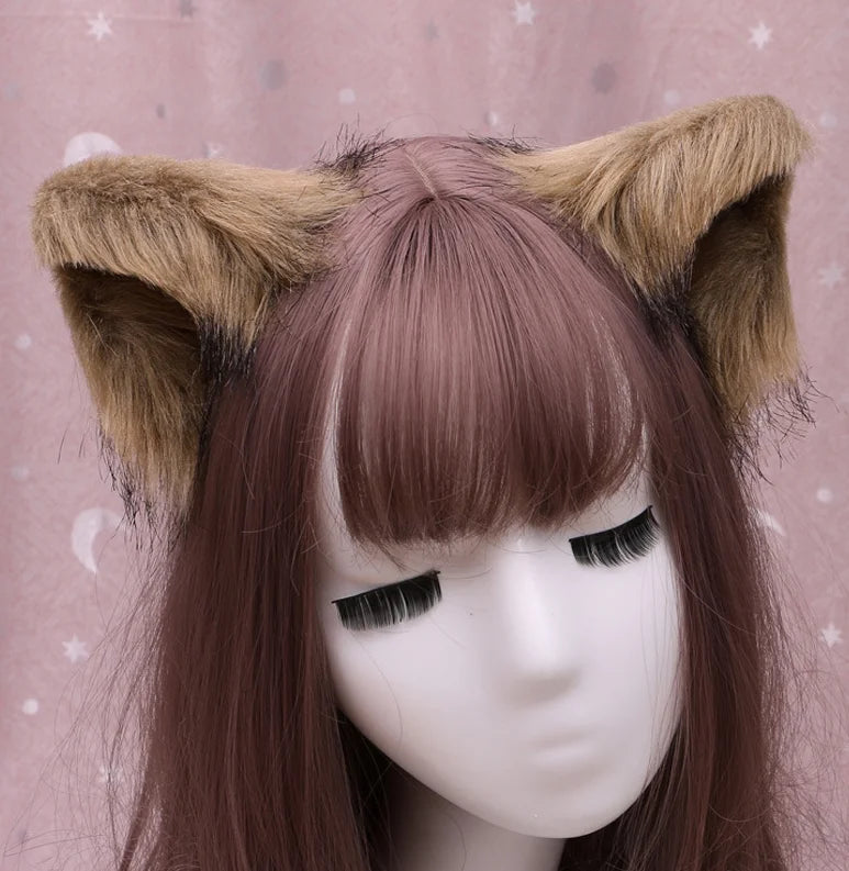 Lolita Gothic Cat Ears Headband - Kawaii Anime Cosplay Hair Accessory