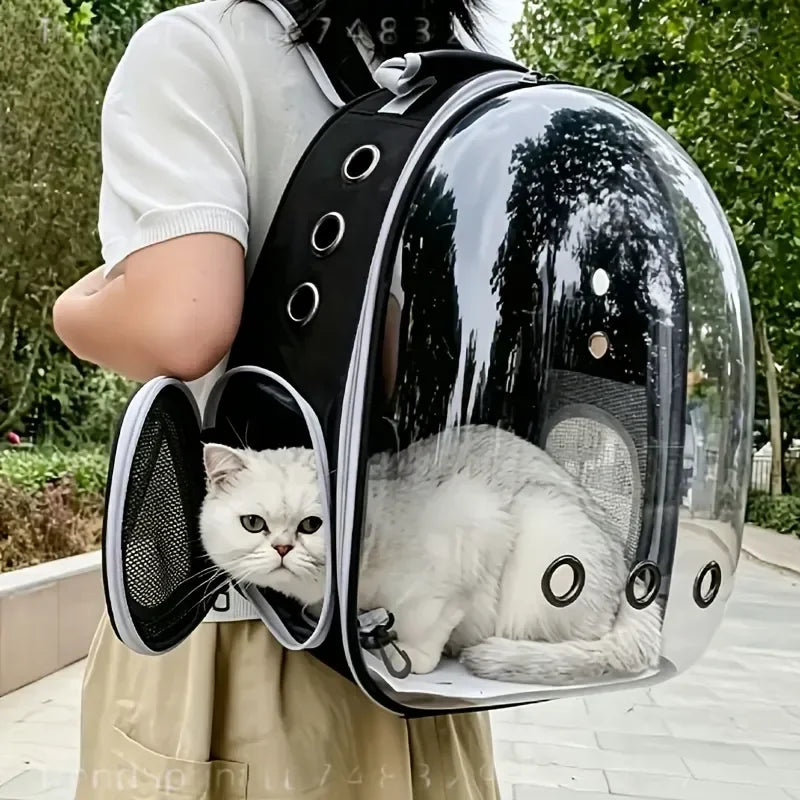 Pet Cat Carrier Backpack Double Shoulder Space Capsule Portable Travel Bag for Small Cats Dogs Breathable Outdoor Pet Carrier