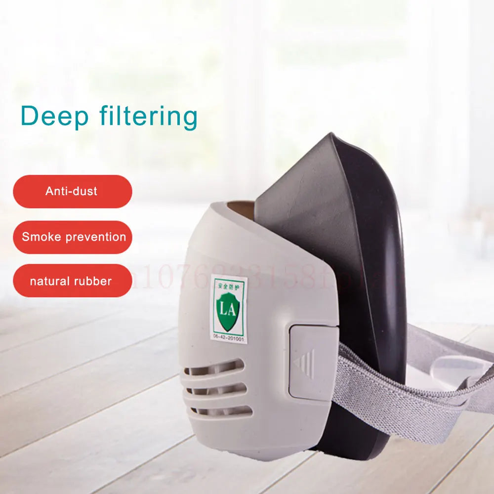 Reusable Dust Mask Respirator with Filters, Half Face for Sanding & Grinding