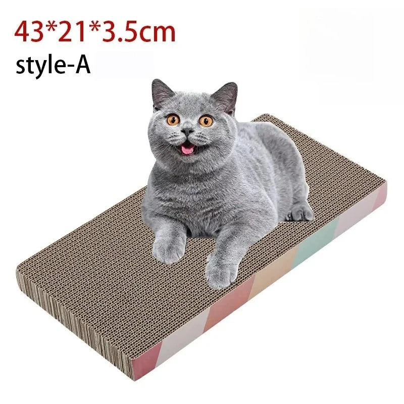 Corrugated Cat Scratcher Lounge – Reversible Cardboard Scratching Pad & Bed for Indoor Cats