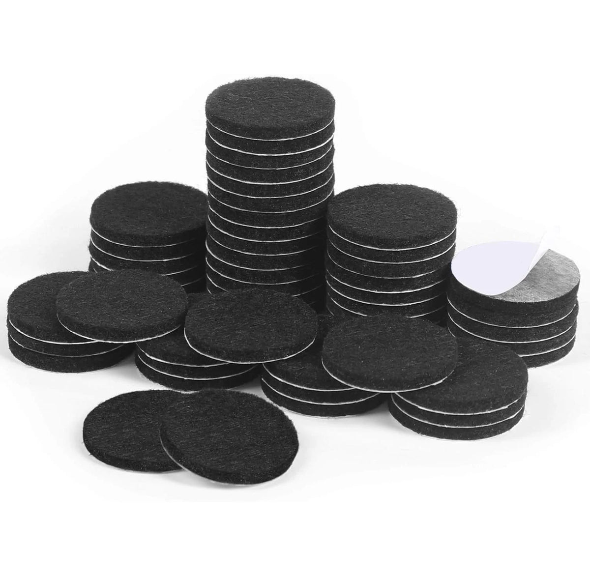 Felt Furniture Pads, 48 Pcs Self-Adhesive Round Floor Protectors