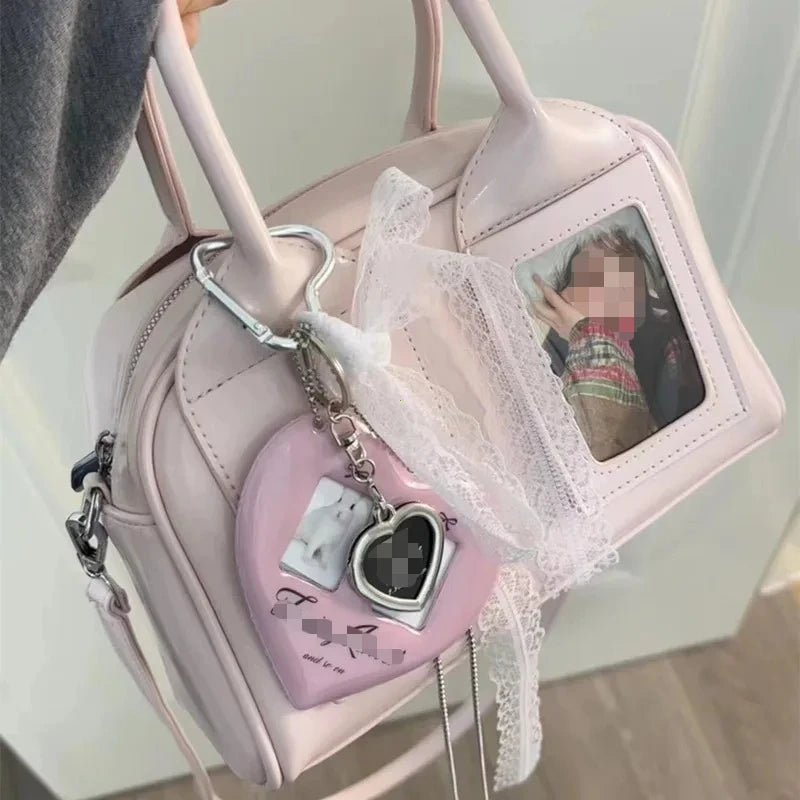 Y2K Transparent Ita Bag – Harajuku Korean Crossbody Shoulder Handbag for Women
