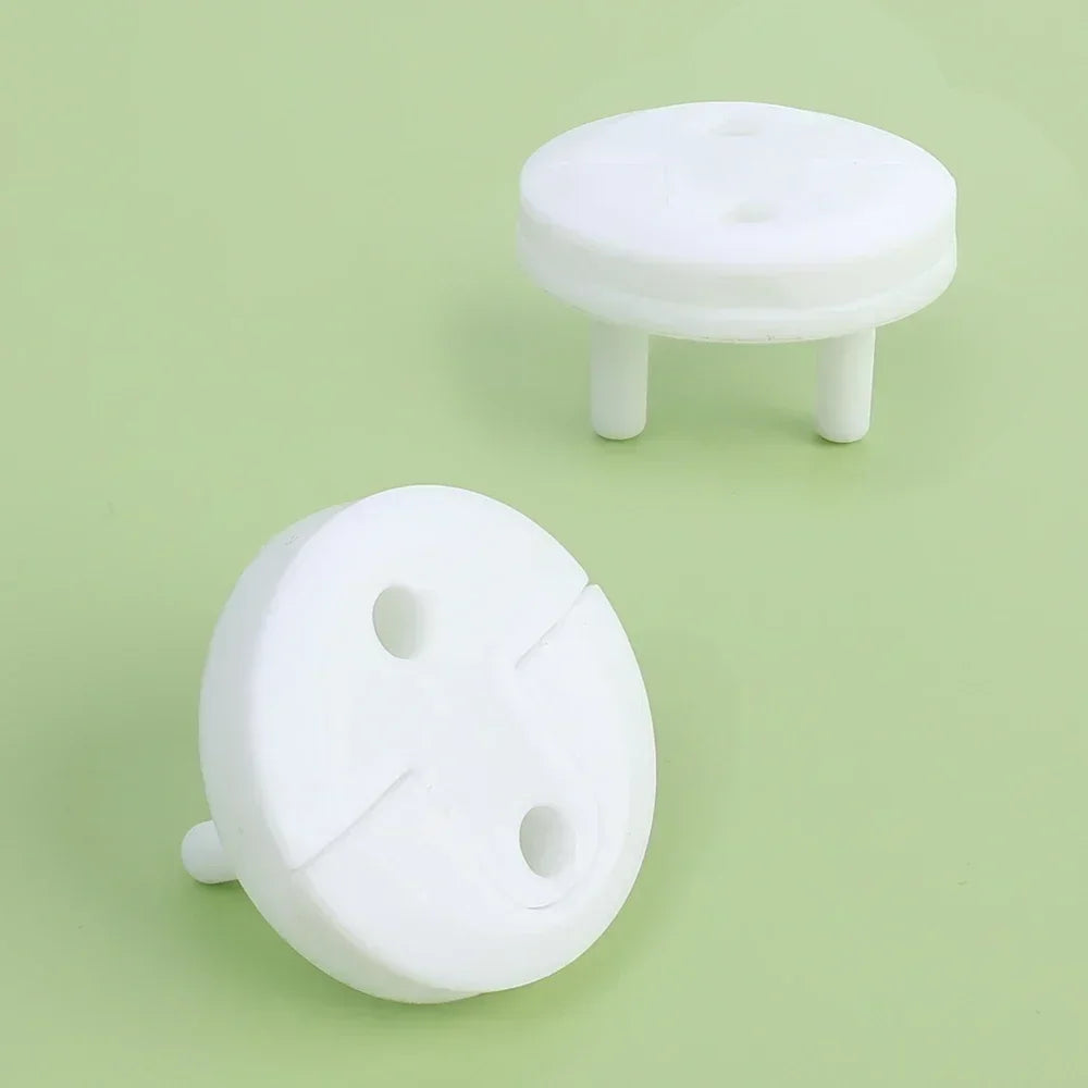Child Safety Electrical Socket Covers, White Outlet Plug Protectors, 10 PCS