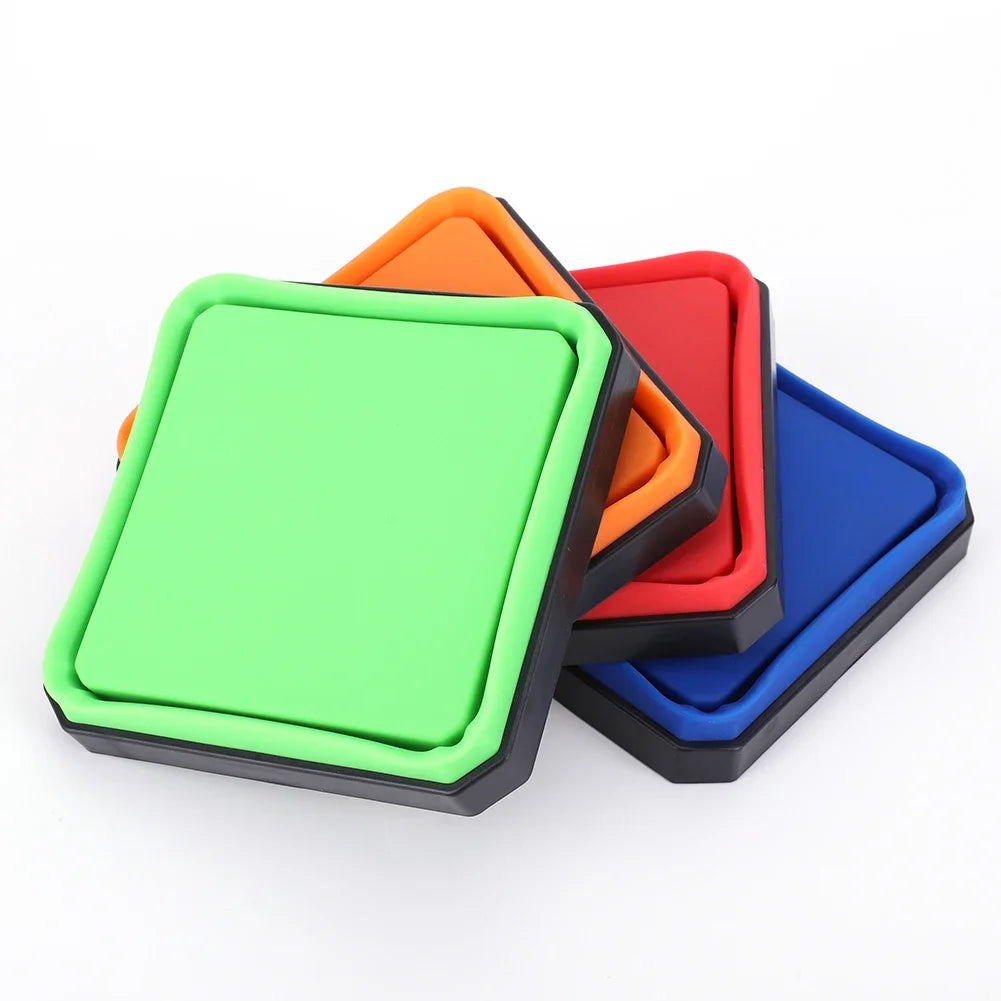Magnetic Screw Tray 5 Inch – Collapsible Silicone Parts Bowl for Mechanics, Plumbers & DIY