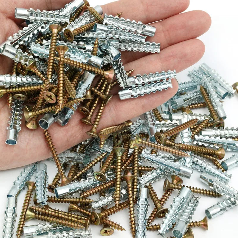 Expansion Pipe Wall Anchors with Self-Tapping Screws – Hollow Wall, Drywall & Tile Fixings