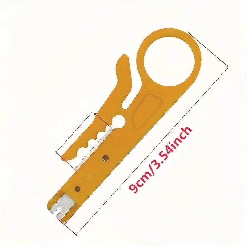 Wire Stripper Crimper Pliers, 2-Piece Multifunctional Cable Cutter Hand Tool Set