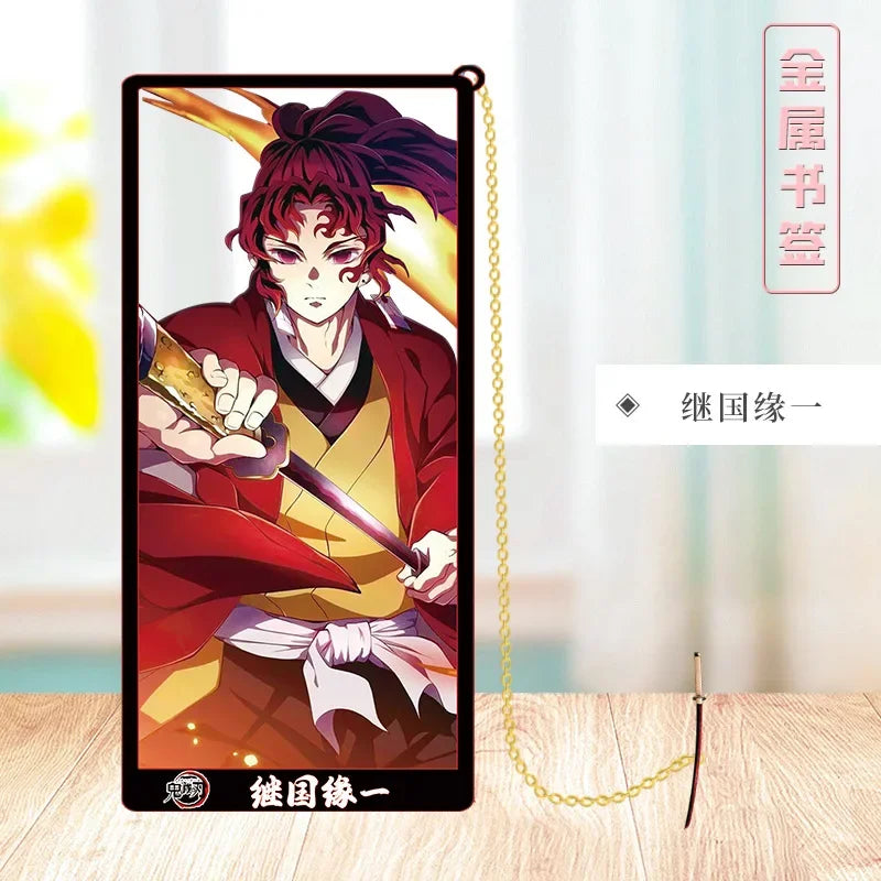Demon Slayer Metal Bookmark Set – Anime Character Page Markers for Readers & Collectors