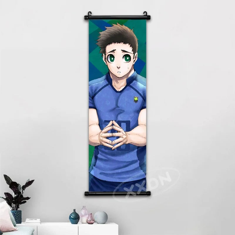 Blue Lock Anime Poster Canvas Wall Art Isagi Yoichi Chigiri Hyoma Home Decor
