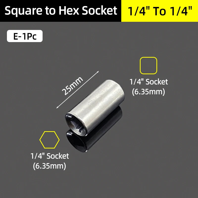 Socket Adapter Converter Set Ratchet Drive Reducer Kit