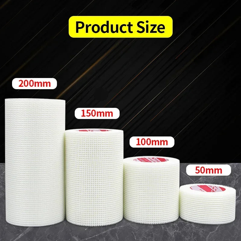 Self-Adhesive Fiberglass Mesh Tape 20M – Drywall Seam & Crack Repair Roll for Walls and Ceilings