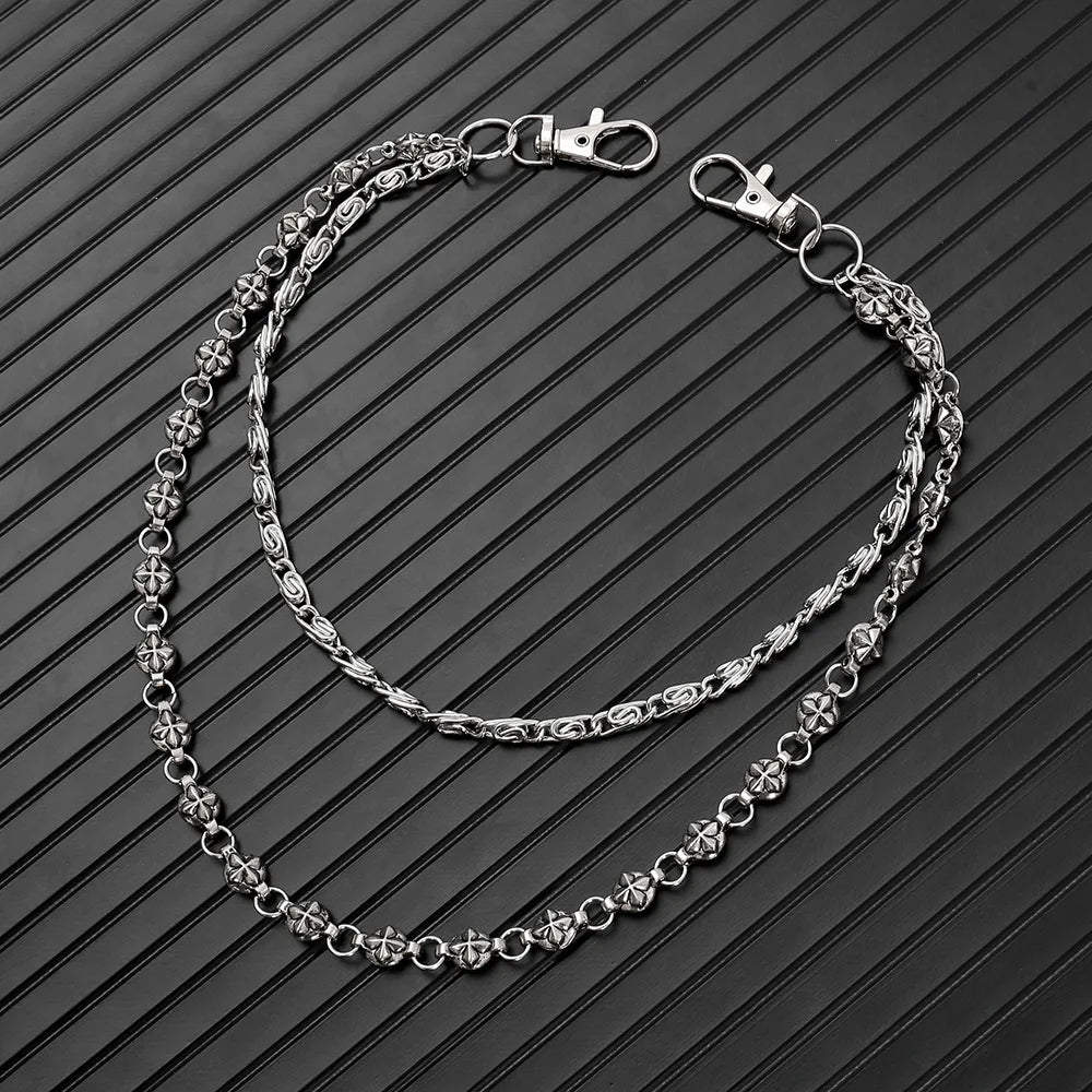 Harajuku Y2K Double-Layer Waist Chain – Punk Hip Hop Jeans Pant Chain Belt for Men & Women