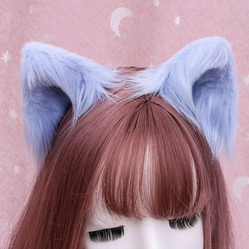 Lolita Gothic Cat Ears Headband - Kawaii Anime Cosplay Hair Accessory