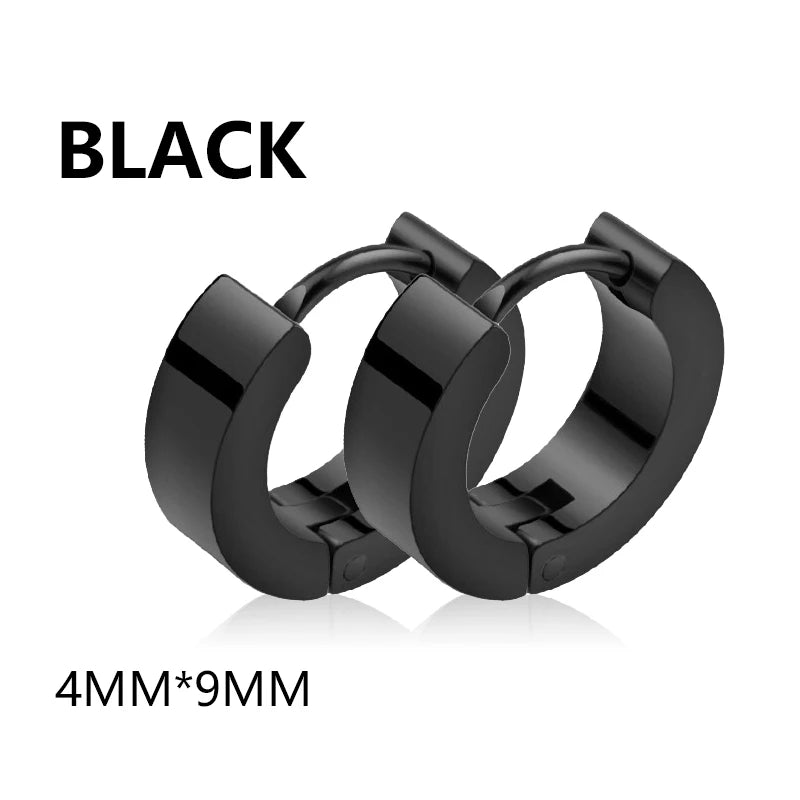 Punk Spiky Thorn Stud Earrings, Stainless Steel Gothic Unisex Jewelry