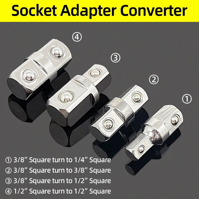 Socket Adapter Converter Set Ratchet Drive Reducer Kit
