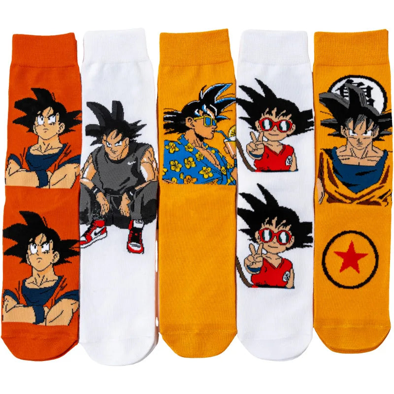 Bandai Hip Hop Anime Crew Socks – Funny Novelty Street Style Cotton Socks for Men & Women