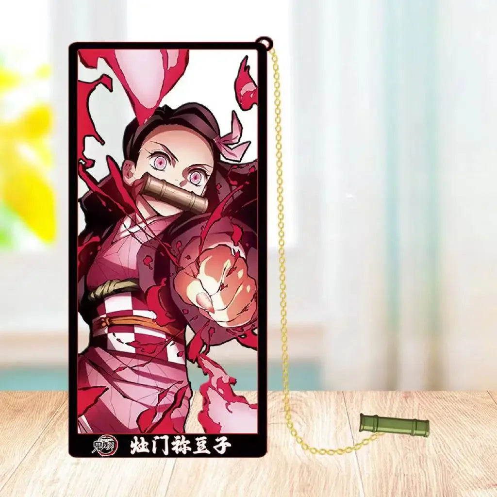 Demon Slayer Metal Bookmark Set – Anime Character Page Markers for Readers & Collectors