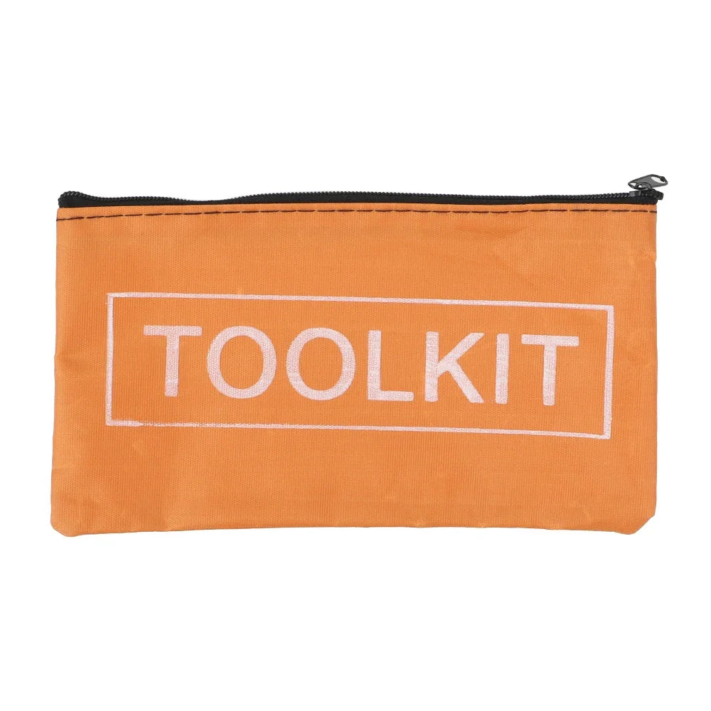 Small Tool Bag Waterproof Canvas Zipper Hardware Toolkit Organizer Portable Storage