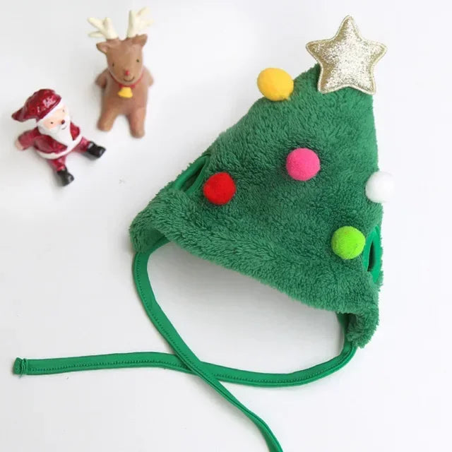 Christmas Pet Santa Hat – Festive Xmas Costume Cap for Dogs & Cats