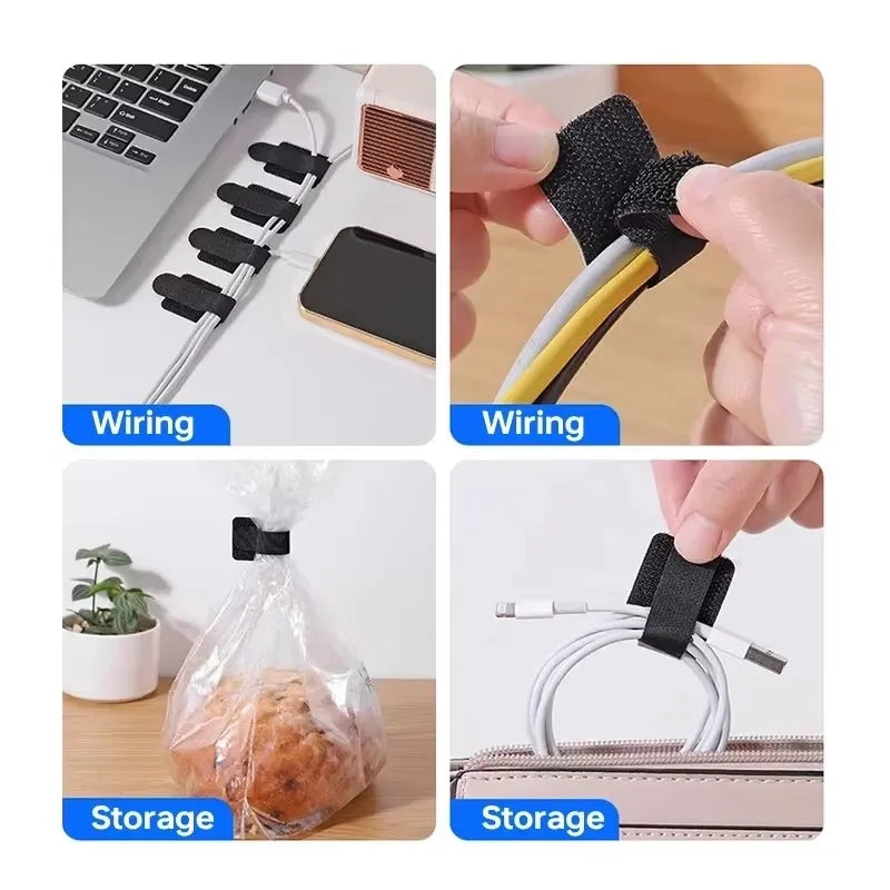 Releasable Cable Ties, Reusable Zip Ties for Wire & Cord Organizing