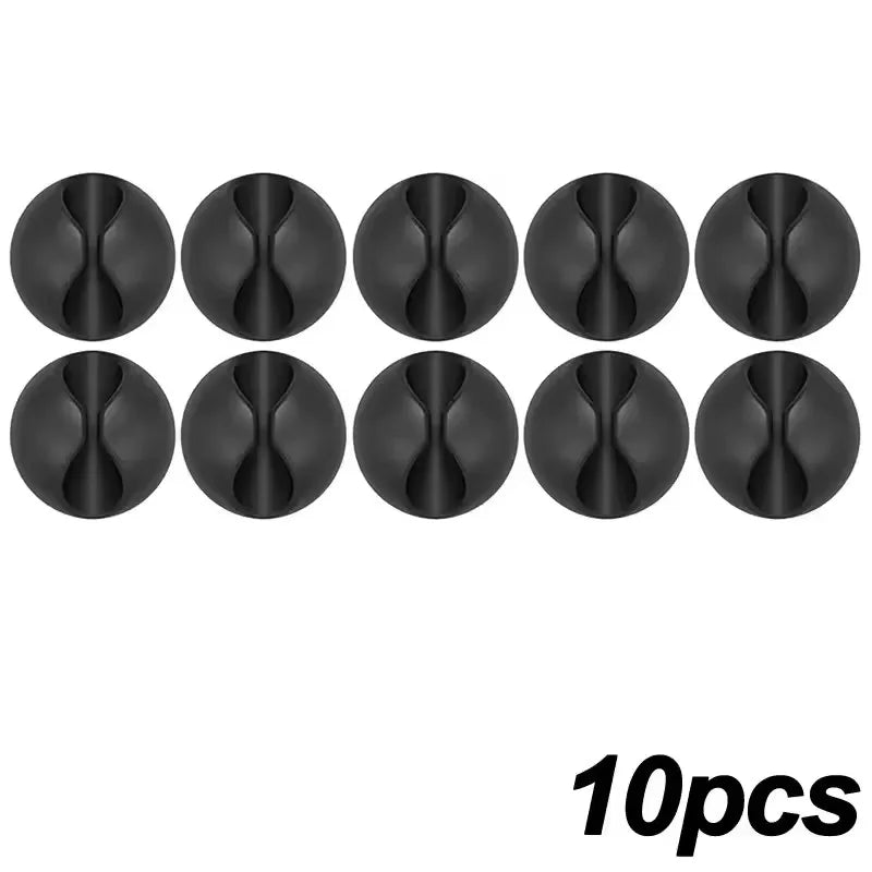 Cable Clips Organizer, Self-Adhesive Desk Wire Holder for USB Charging Cables