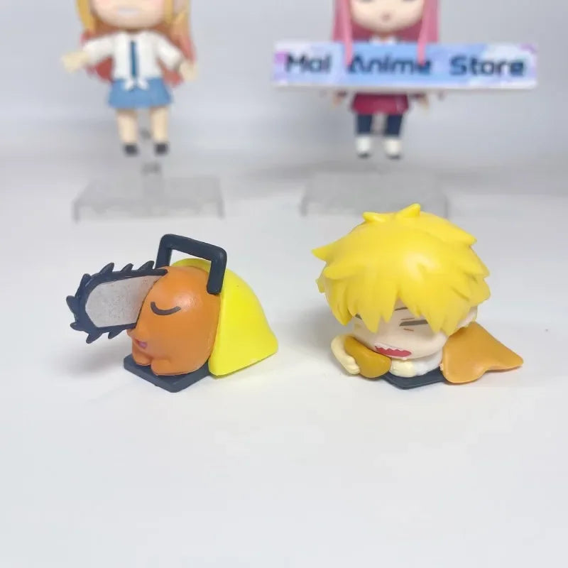 Chainsaw Man Power Figure Set, Cute Anime Figurines with Aki, Denji and Makima
