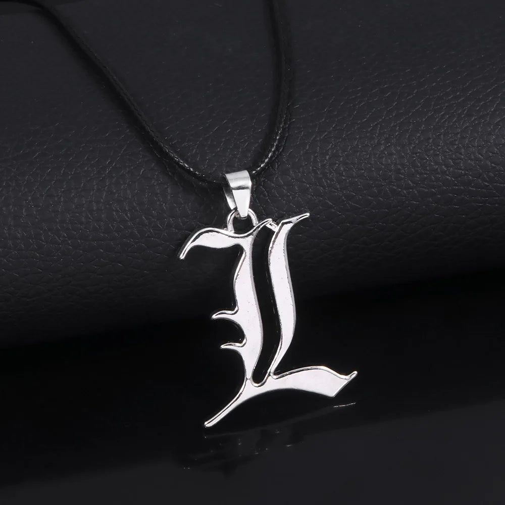 Death Note L Lawliet Necklace Anime Pendant Gothic Cosplay Jewelry Gift for Fans