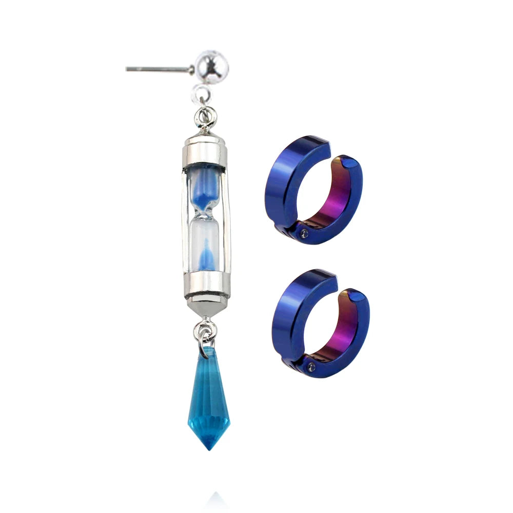 Vanitas Hourglass Anime Drop Earrings Ear Cuff Cosplay Jewelry Unisex Gift