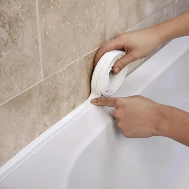 Waterproof PVC Sealing Tape – Self-Adhesive Caulk Strip for Sink, Bathtub, Toilet & Kitchen Gaps