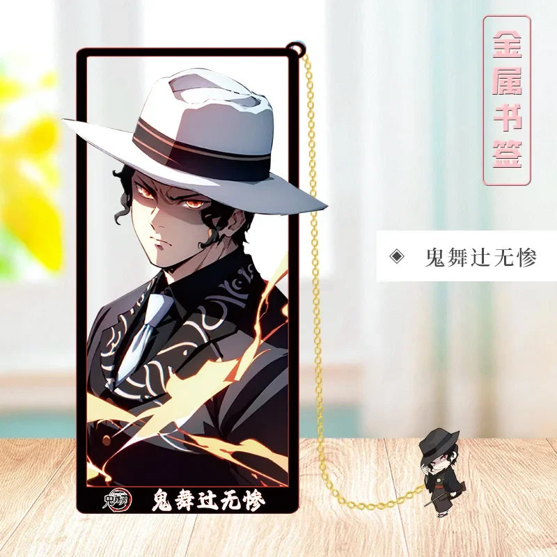 Demon Slayer Metal Bookmark Set – Anime Character Page Markers for Readers & Collectors