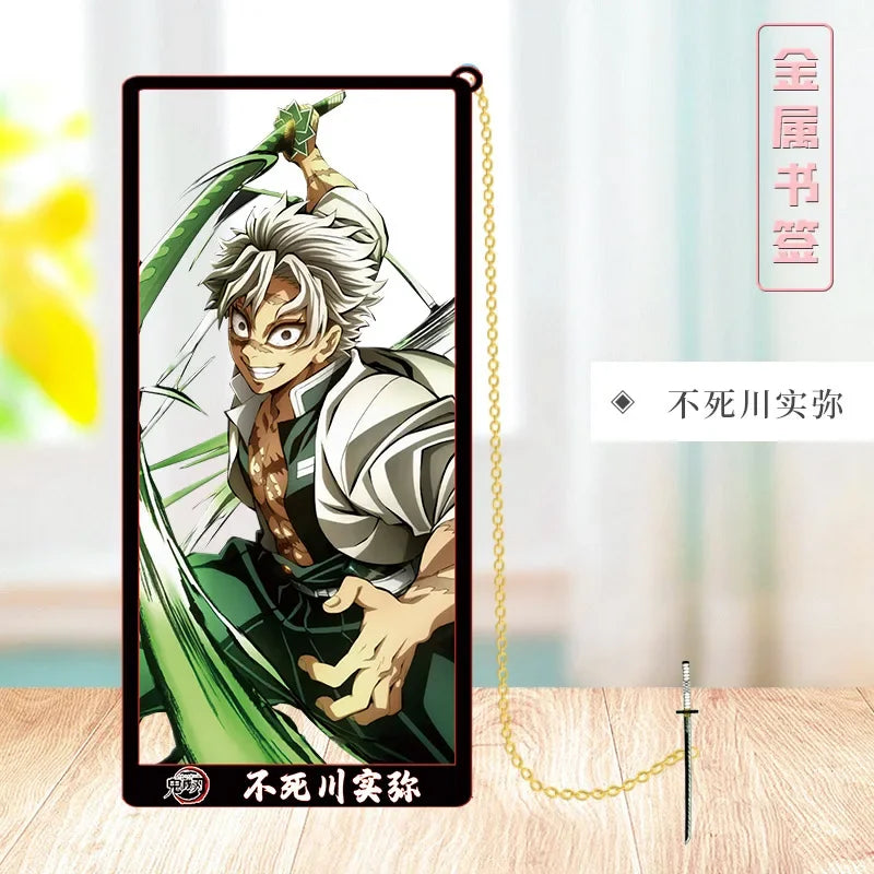 Demon Slayer Metal Bookmark Set – Anime Character Page Markers for Readers & Collectors