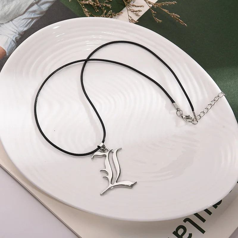 Death Note L Lawliet Necklace Anime Pendant Gothic Cosplay Jewelry Gift for Fans