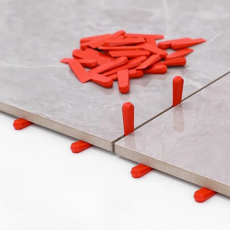 Tile Leveling Spacer Clips 100pcs, Reusable 5/6/10mm Wedge Tile Spacers