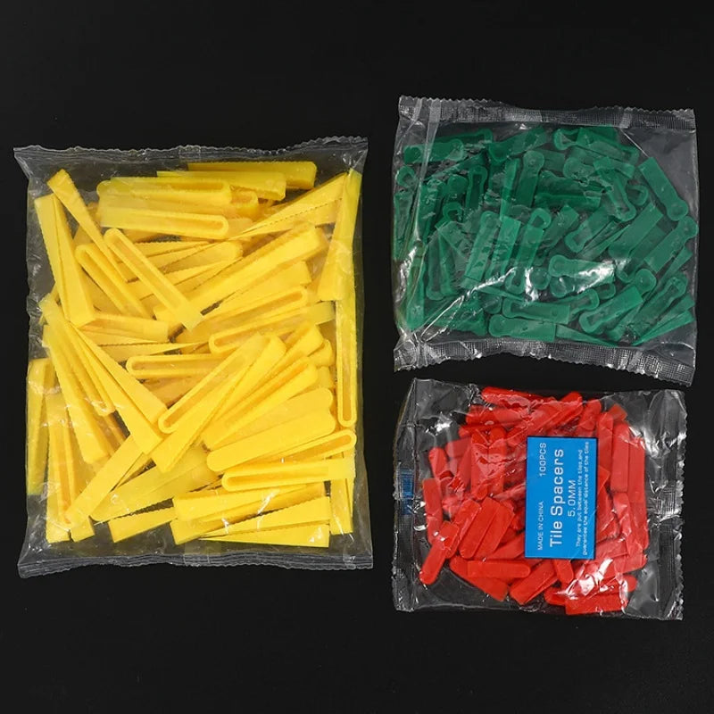Tile Leveling Spacer Clips 100pcs, Reusable 5/6/10mm Wedge Tile Spacers