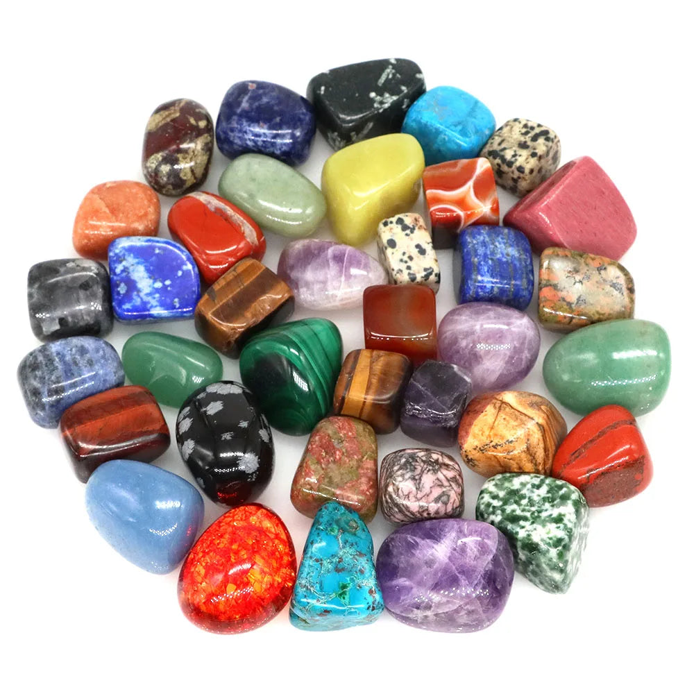 Natural Tumbled Healing Stones Crystal Gemstones Polished Chakra Reiki Meditation Decor Gift
