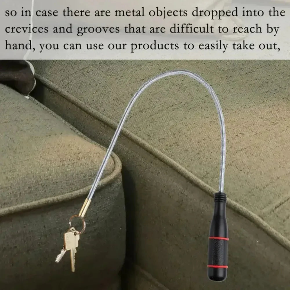 Flexible Magnetic Pickup Tool - Bendable Magnet Rod for Auto Repair & Sink Drain