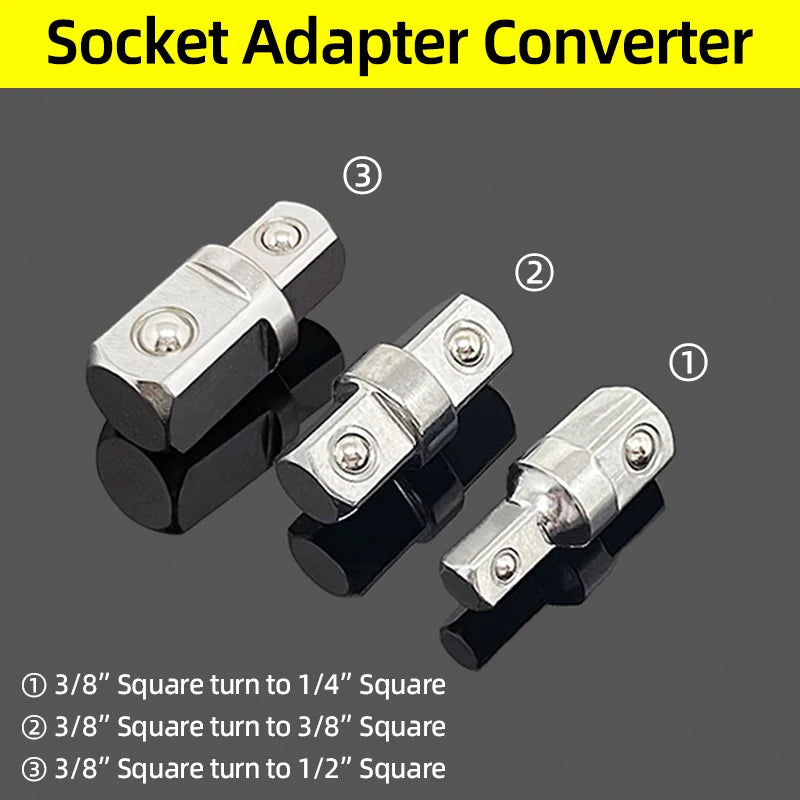 Socket Adapter Converter Set Ratchet Drive Reducer Kit
