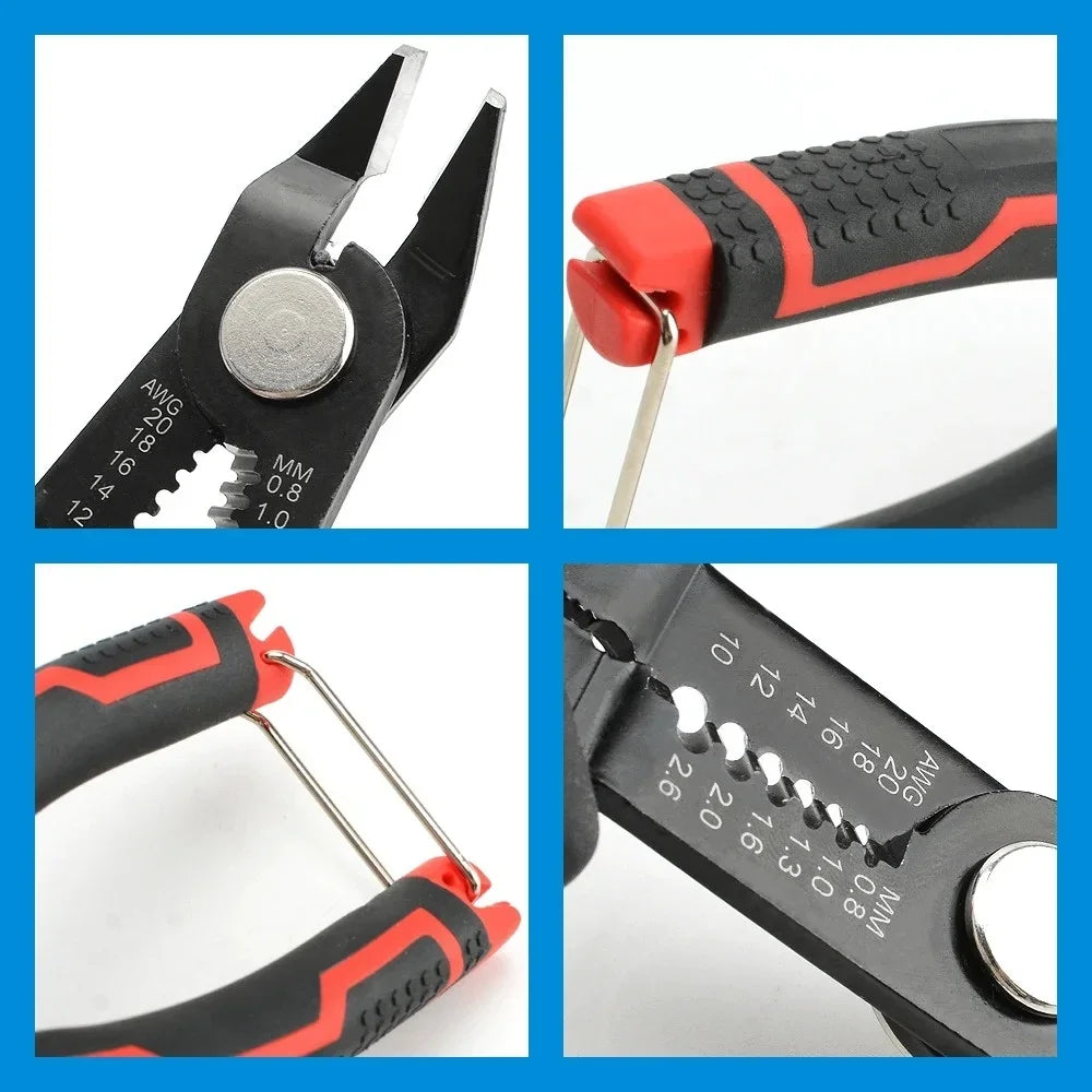 Multi-Function Wire Stripper Crimper Pliers - Automatic Cable Cutter Tool