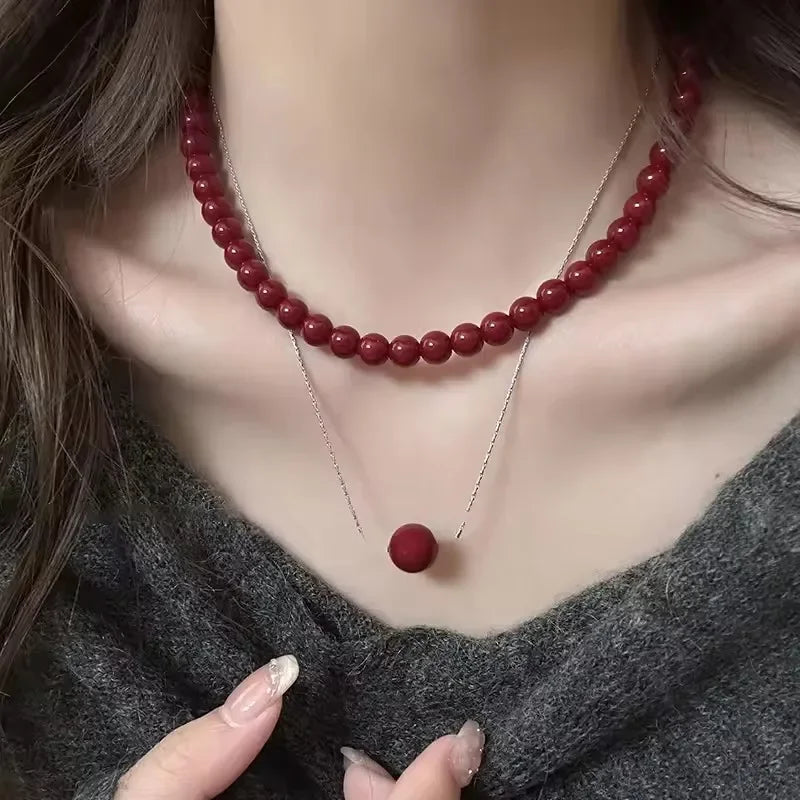 Gothic Red Butterfly Pendant Choker Necklace – Y2K Grunge Charm Jewelry with Star, Heart, Cross & Ghost Claw