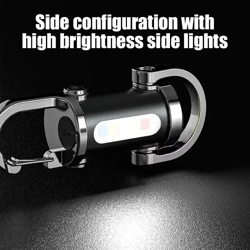 Mini COB LED Carabiner Light – Portable Hanging Work Light for Camping & Repairs