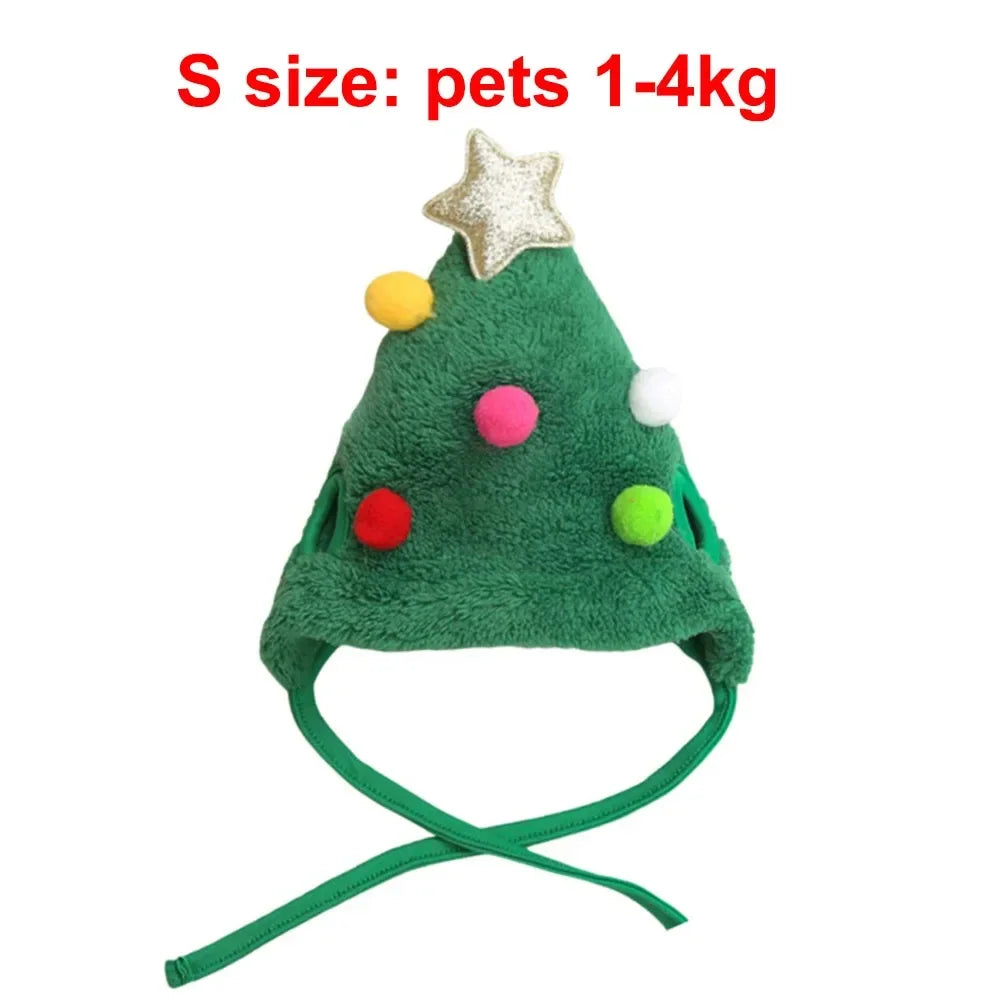 Christmas Pet Reindeer Antler Hat Costume Set - Bandana Bib Scarf for Dogs & Cats
