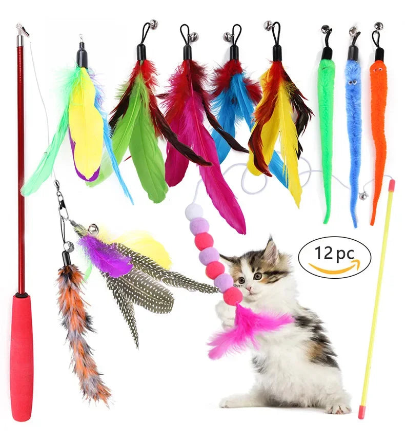 Foldable Cat Tunnel Tent – Mouse Shape Kitten Play Tube with Balls & Fish Toy