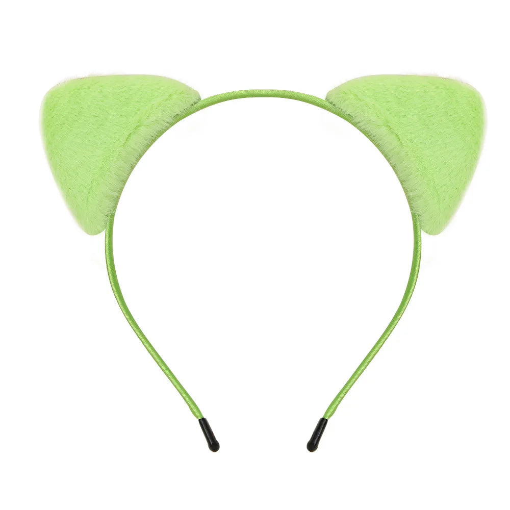 Cute Furry Cat Ears Headband – Cosplay Fancy Dress Hairband for Women & Girls