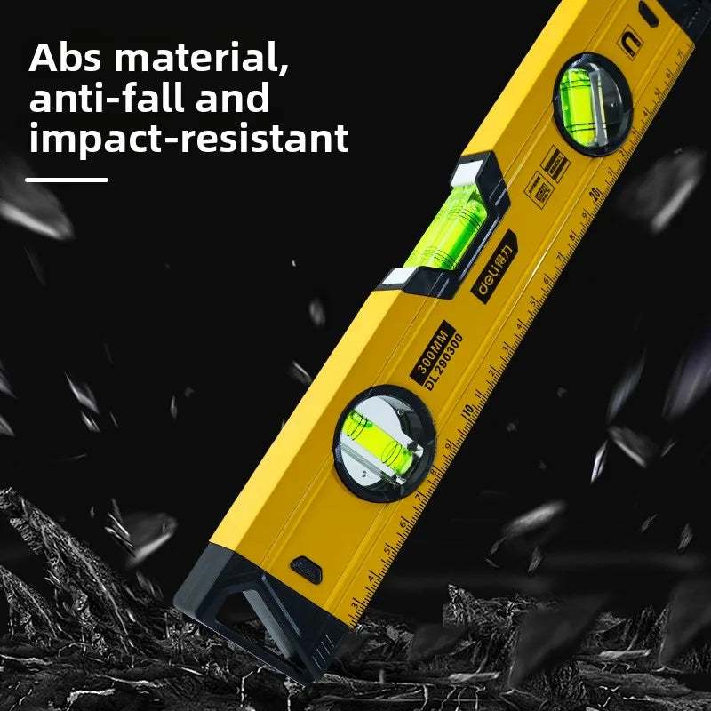 Magnetic Torpedo Spirit Level with 3 Vials, Shockproof Aluminum Bubble Level